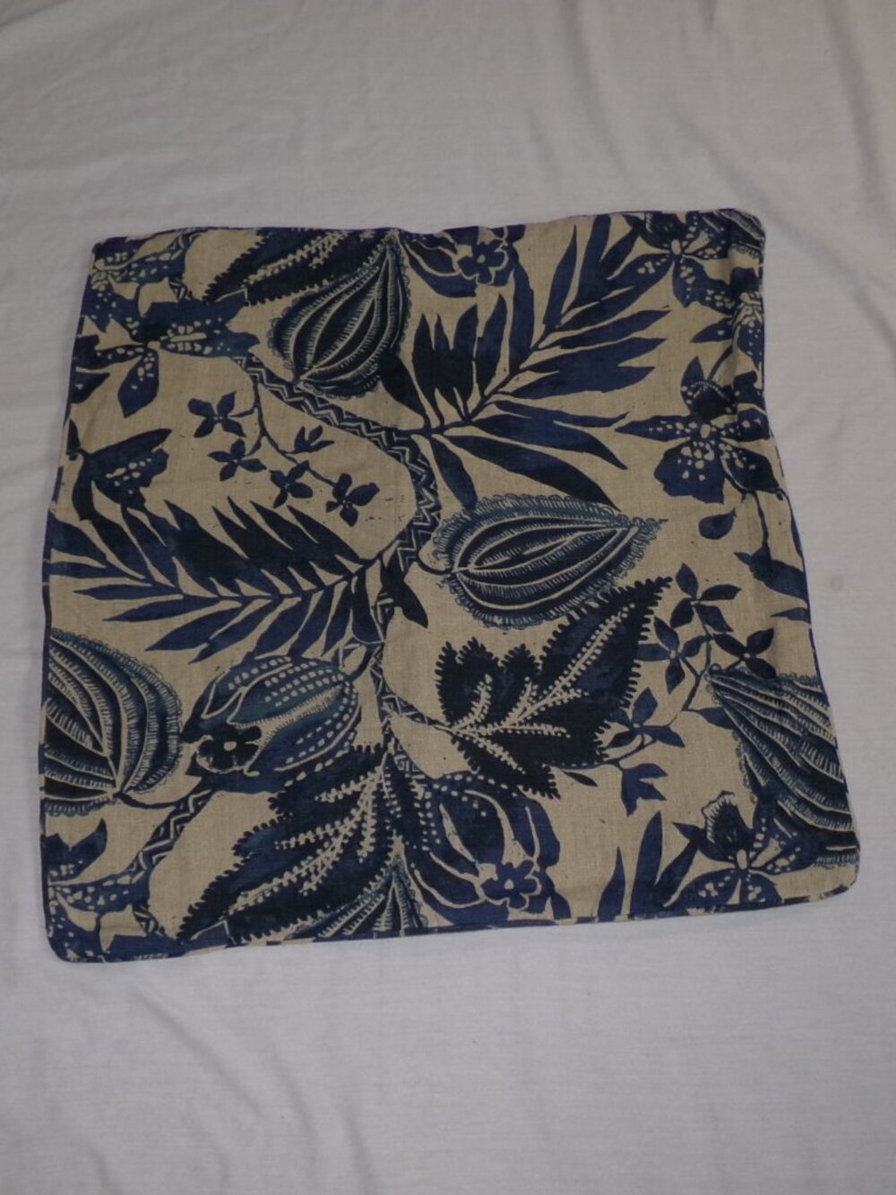NEW Annie Selke Antigua 100% Linen Pillow Sham Cover Euro Size 26" x 26"